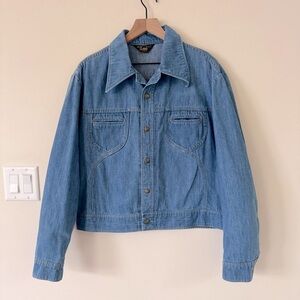 Vintage 70s Lee Denim Jacket Made in USA Size L